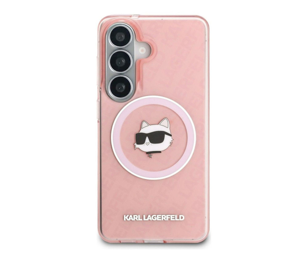Karl Lagerfeld Etui Repeated Choupette MagSafe do Galaxy S26 różowy - 1522730 - zdjęcie 2